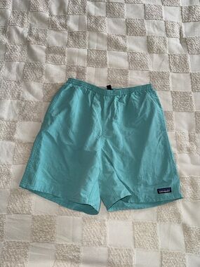 Patagonia Teal Aqua Baggies Swim Shorts size M